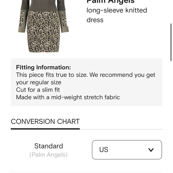 Nwt Palm Angels long-sleeve knitted dress Small - Picture 4 of 13